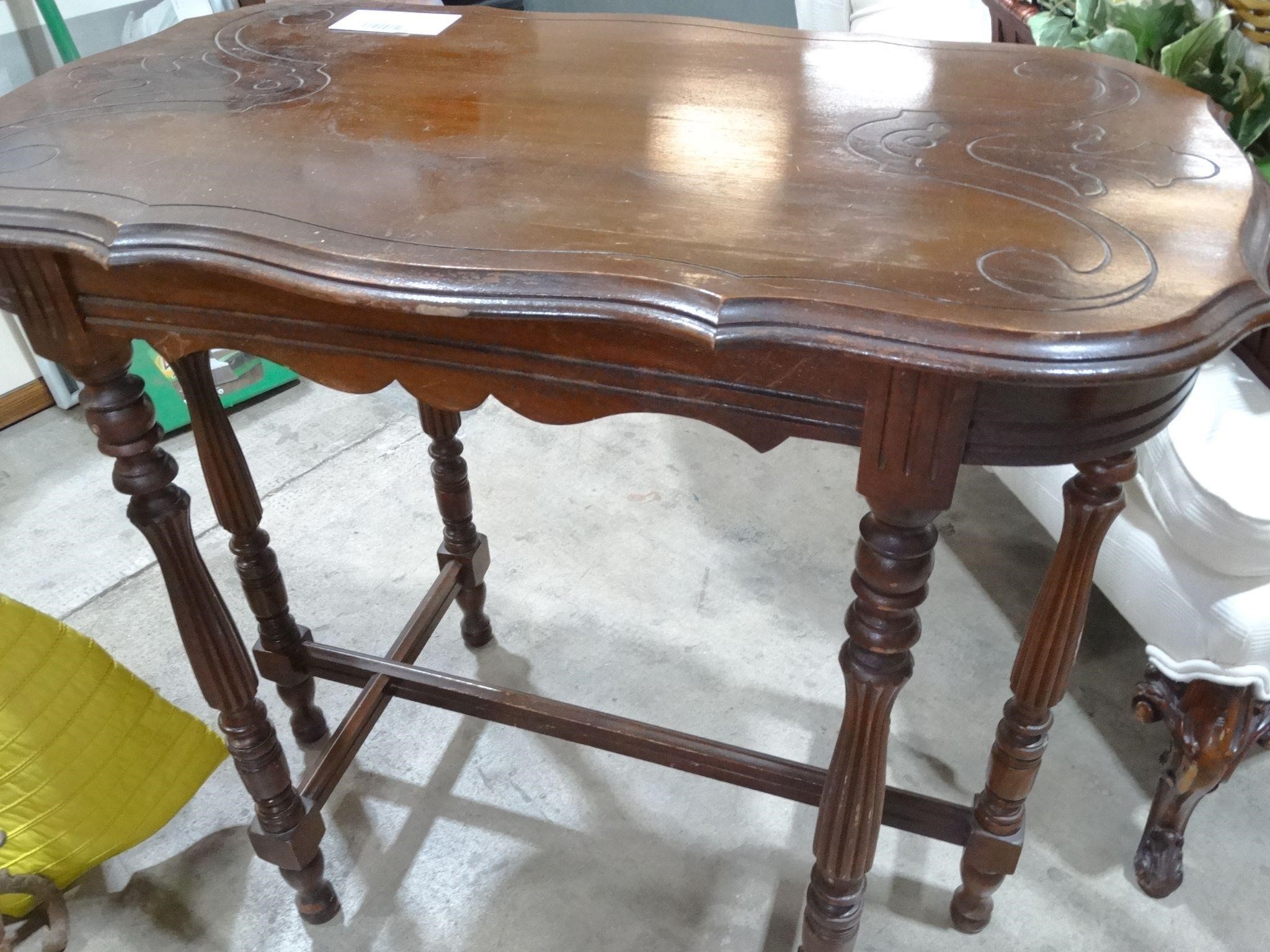 Beautiful Antique wood Serving Table