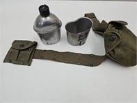US Military Ammo Belt & Canteen 1943 & Holder 1953