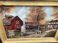 Framed Farm Canvas Print