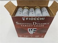 Fiocchi 12ga 25 Rds Target Load Gun Ammo