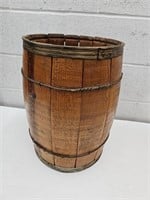 Antique Keg Barrel 13X18.5"h