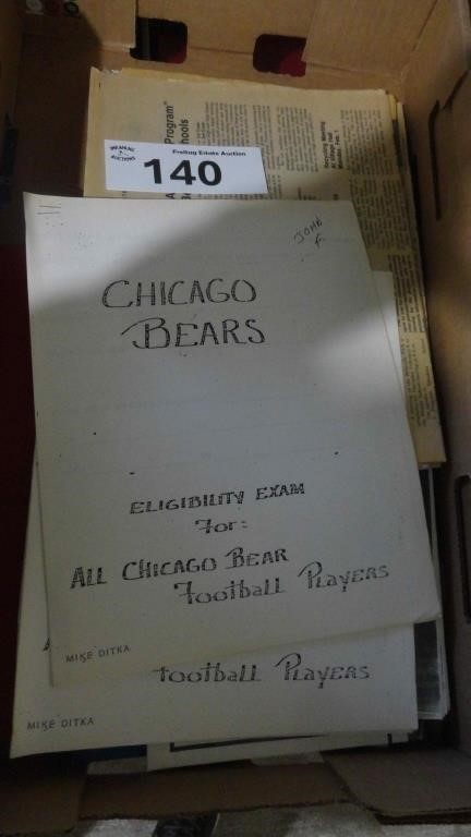 Chicago Bears Football Plays / S*#t List /