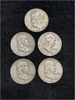 5 - 1952 half dollars