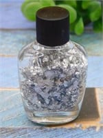 SILVER FLAKES IN BOTTLE ROCK STONE LAPIDARY SPECIM