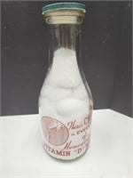 COVALTS Muncie Indiana 1 Quart Milk Bottle
