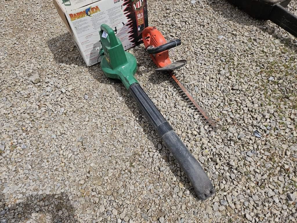 Weed Eater, Electric Blower & B&D Hedge Trimmer