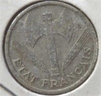 1942 French coin