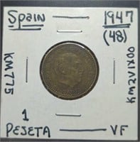 1947 Spain coin