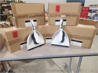 Lot of 5 Boxes: AmazonCommercial 9in Dustpan & Bru