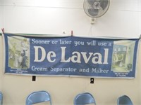 Rare De Laval Cream Separator & Milk Cloth Banner