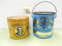 White Ash Quality Cigar Tin & Quebec Miel Pur -
