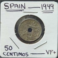 1949 Spanish coin