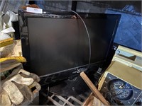 two TV monitors