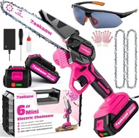 New $140 Pink Mini 6" Cordless Chainsaw