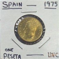 Uncirculated 1975, Spain coin