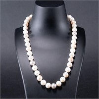 14k White Gold Pearl Necklace Choker