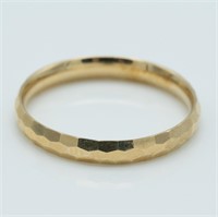 Faceted 14k Yellow Gold Ring