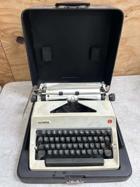 Vintage Olympia typewriter 14 1/2"w x 7”h