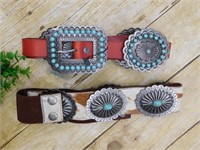 CONCHO BELTS SIZE M AND L