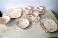 Rose Coloured Tuscan Luncheon Set