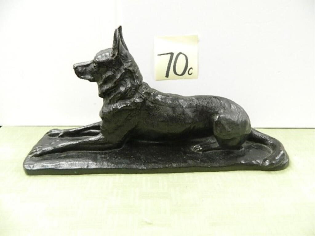 Antique Metal German Shepherd Dog
