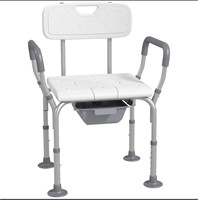 3-in-1 Shower Chair with Back and Arms