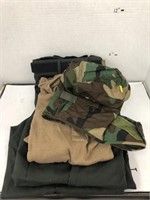 Military Pants, Belt, Shirt, Hat
