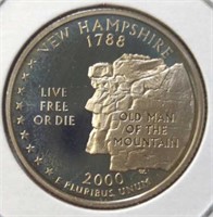 Proof 2000 S. New Hampshire quarter
