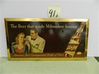 Vintage Schlitz Beer TOC Sign