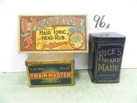 Rice's Hand Made Tin, Train Master Tin &
