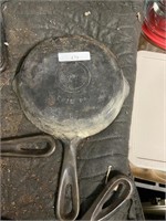 Griswold cast iron skillet three