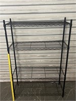 Wire Metal 4 Shelf Shop Rack