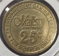 Majesty casino cruises 25 cent gaming token