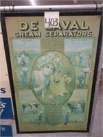 De Laval Cream Separators Metal Sign