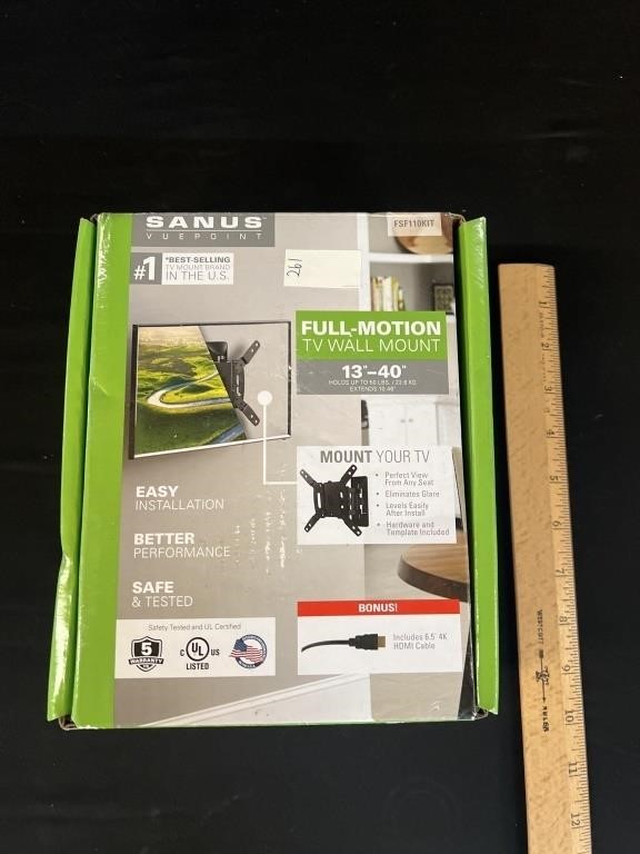 Full Motion TV Wall Mount New in Box