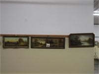 (3) 1900's Framed Pictures - (1) Chandler