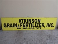 Atkinson Grain & Fertilizer Metal Sign