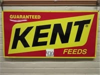 Kent Feeds Metal Sign (36x18)