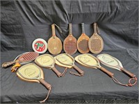 Large group of paddle ball and pickle ball
