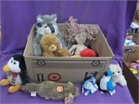 Various collectible stuffed animals
