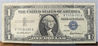 333 Silver certificate $1 bank note