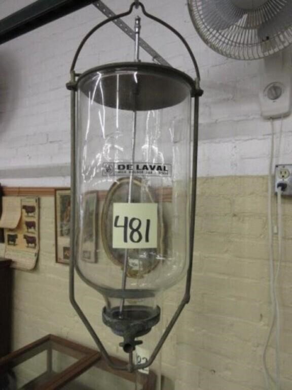 Vintage De Laval Milk Holder Jar