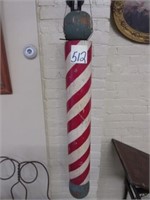 Vintage Wood Barber Pole (40")
