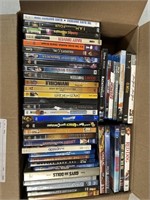 Large lot of assorted DVDs and blu rays