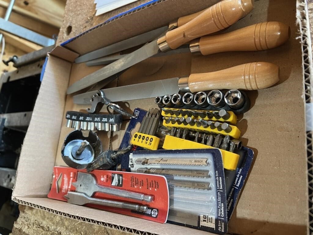 MISC. FILES AND TOOLS LOT