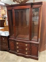 Hutch with lock & 3 drawers