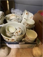 hall autumn leaf mixing bowls cups and dishes