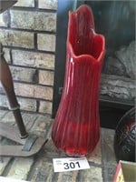 Vintage Red Swung Vase
