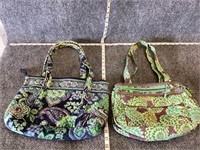 Vera Bradley Bag and Patterned Bag Bundle