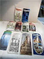 Lot of 10 70s Toronto Guides